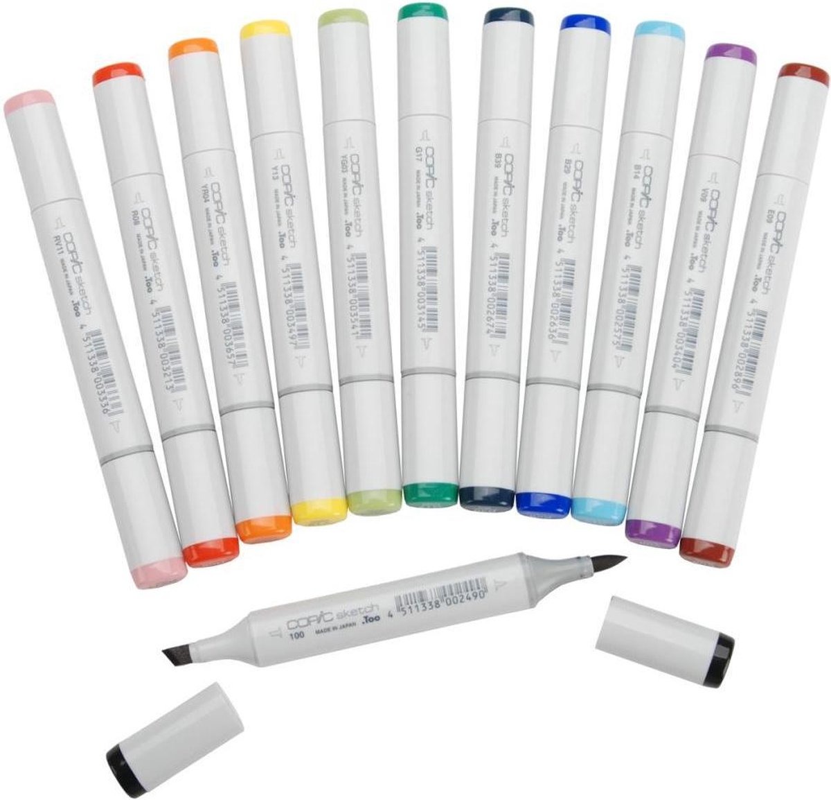 Copic Basic Sketch Marker Set V2 (12-Piece)