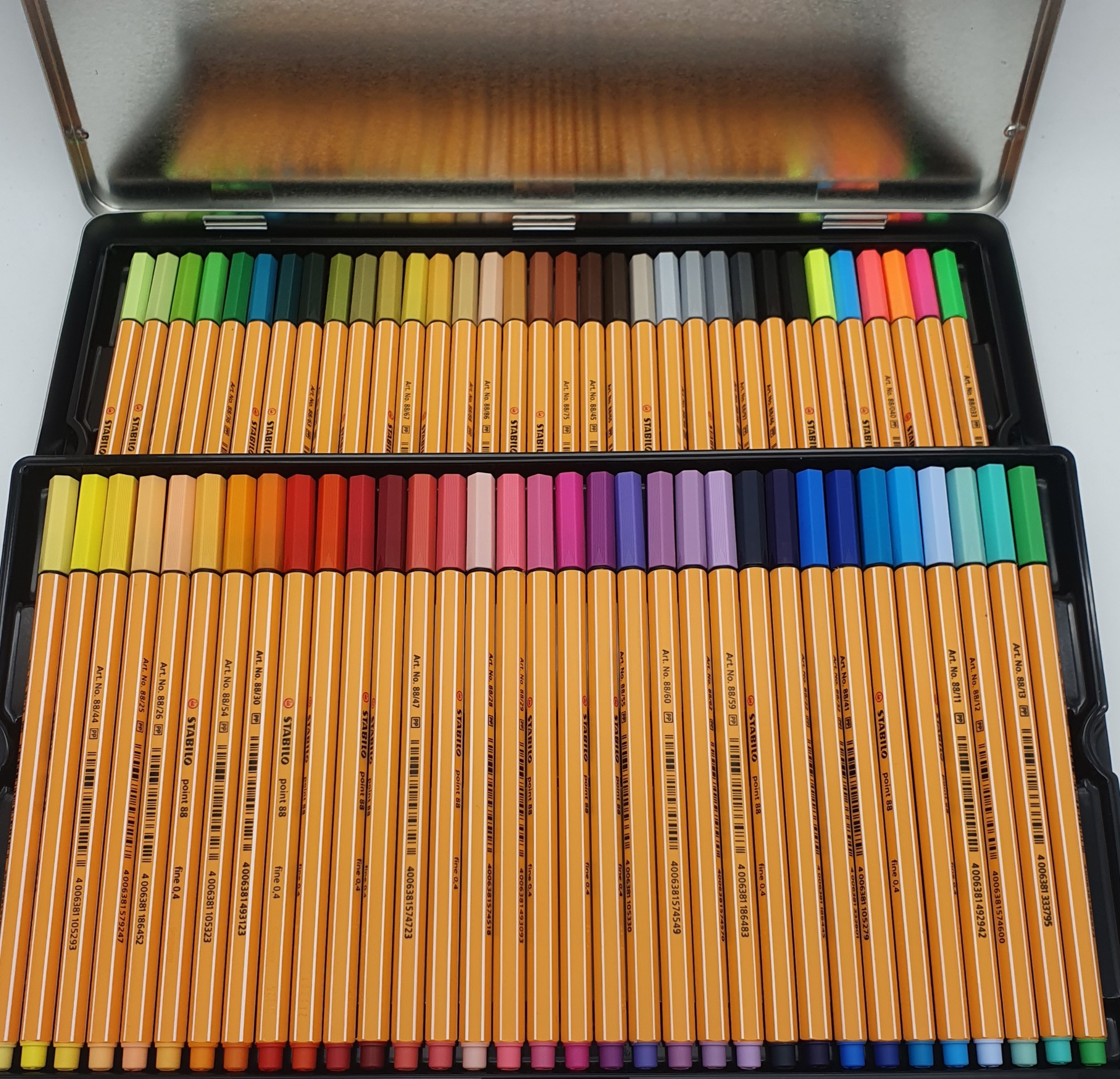 knecht Geleidbaarheid speelgoed Stabilo Point 88 set 66 fineliners in blik - Stabilo - teken- en  schildermaterialen