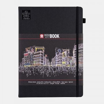 1278 sakure sketch notebook a4 zwart