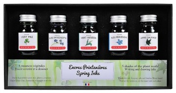 1283a herbin inkt 10 ml in 5 lentekleuren