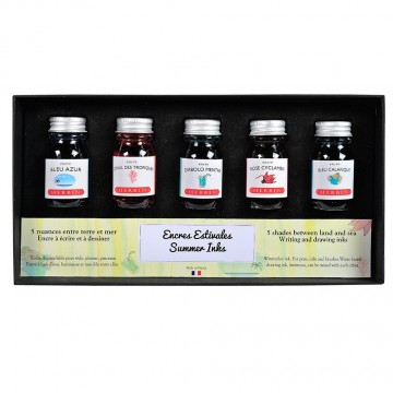 1283d herbin inkt 10 ml in 5 zomerkleuren