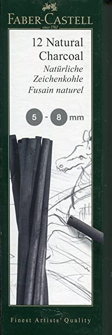 1398 faber castell houtskoolstaafjes 12 stuks 5 8 mm