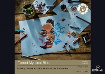 1412  talens rembrandt toned papier mystical blue