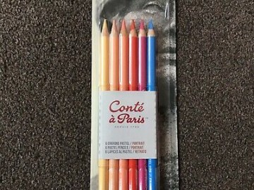 1418 conte pastelpotloden portret