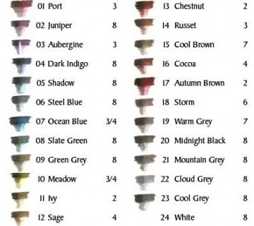 1680 derwent graphitint kleuren