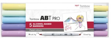 1695 tombow 5 markers pastel