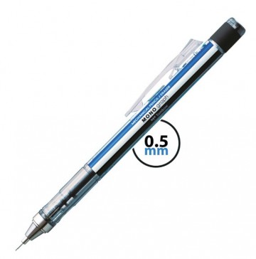 1877 tombow mono graph 05mm blauw wit zwart