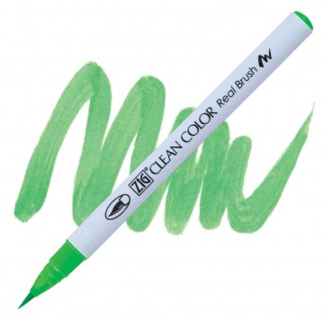 1988 004 kuretake zig clean color real brush fluorescent green
