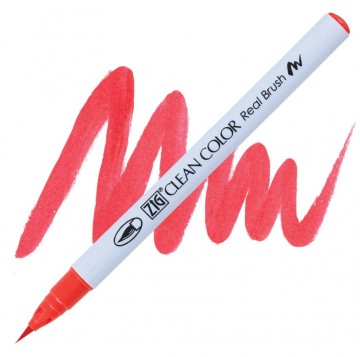 1988 020 kuretake zig clean color real brush red