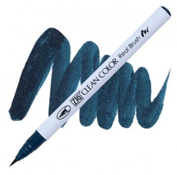 1988 038 kuretake zig clean color real brush peacock blue