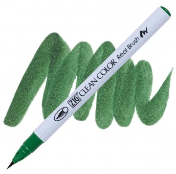 1988 044 kuretake zig clean color real brush deep green