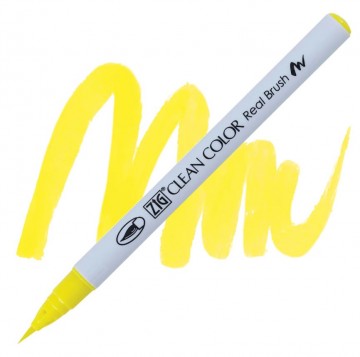1988 051 kuretake zig clean color real brush lemon yellow