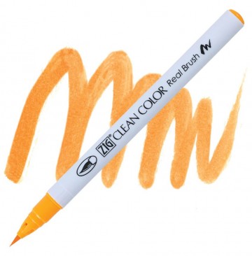 1988 052 kuretake zig clean color real brush bright yellow