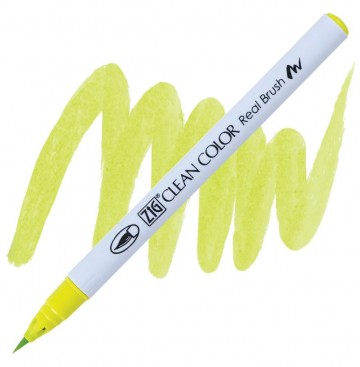 1988 053 kuretake zig clean color real brush yellow green