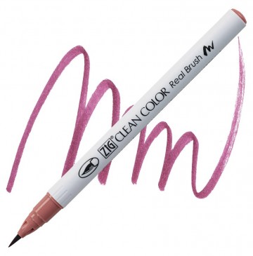1988 205 kuretake zig clean color real brush dark blossom pink