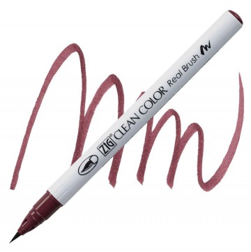 1988 207 kuretake zig clean color real brush bordeaux red