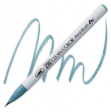 1988 305 kuretake zig clean color real brush smokey teal