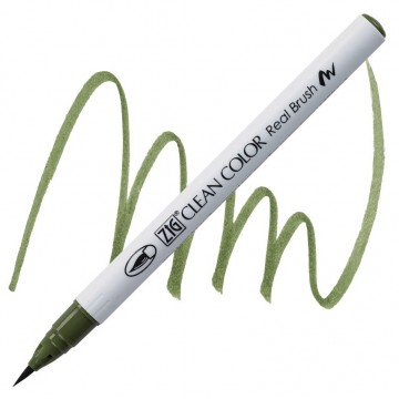 1988 402 kuretake zig clean color real brush moss green