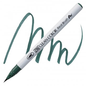 1988 405 kuretake zig clean color real brush dark green