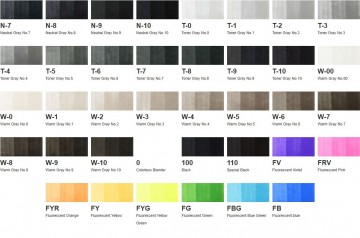 2127 9 copic sketch alcohol marker 0