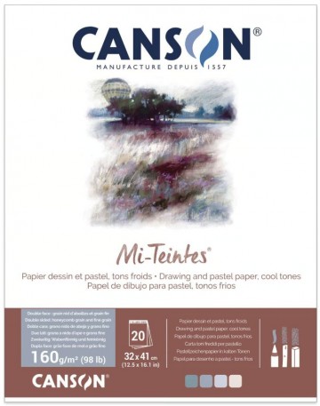 2255 canson xl mi teintes teken  en pastelpapier koele tinten 2