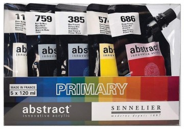 2269 sennelier abstract acrylverf primary