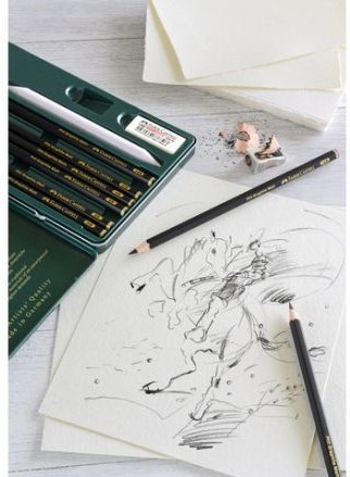 2312 faber castell pitt graphite matt pencil tekening