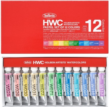 2320 holbein aquarelverf pastel set 12