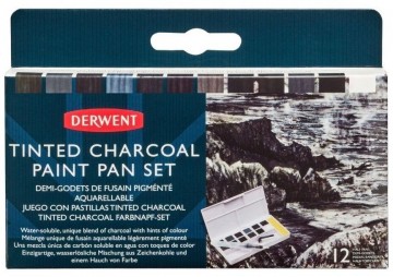 2431 derwent tinted charcoal paint pan set