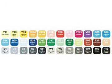 2463 copic 36 stuks kleurenkaart