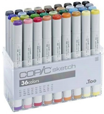 2463 copic sketch 36 stuks basic set