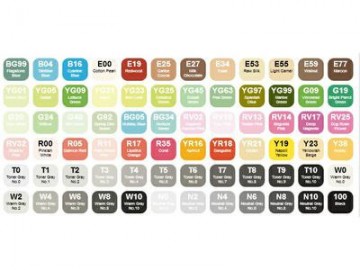 2467 copic kleurenkaart set c