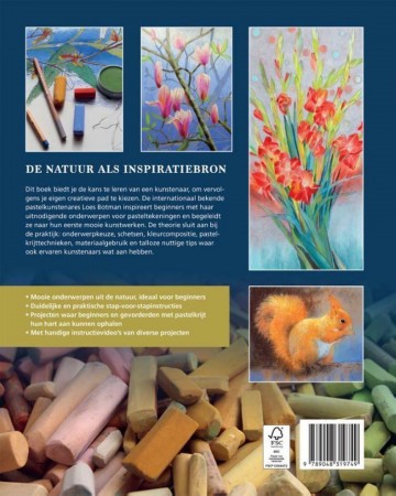 2473 boek natuur met pastelkrijt