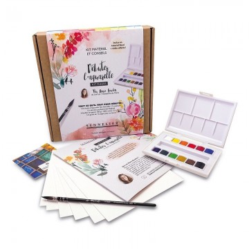 2484 sennelier starterset aquarel fleurs par marie boudon