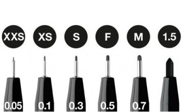 2603 faber castell 6 fineliners