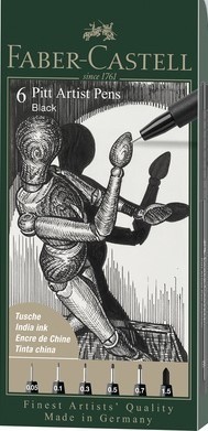 2603 faber castell pitt artist pens zwart 2