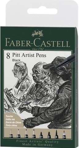 2604 faber castell pitt artist pen zwart 2