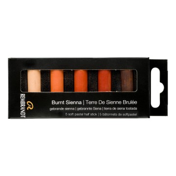 2632 talens rembrandt softpastels 5 halve burnt sienna
