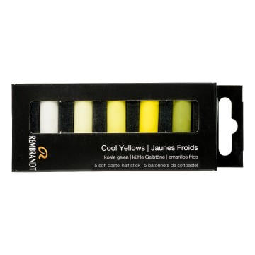 2632 talens rembrandt softpastels 5 halve cool yellows