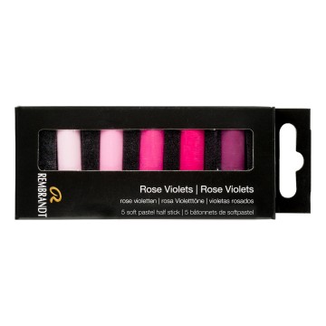 2632 talens rembrandt softpastels 5 halve rose violets