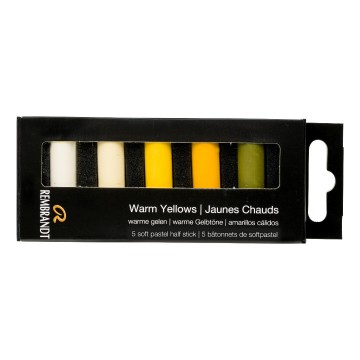 2632 talens rembrandt softpastels 5 halve warm yellows