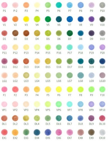 2642 tombow irojiten kleurenkaart