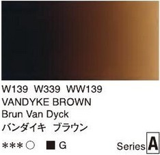 2664 139 holbein artist watercolour vandyke brown tube 5 ml
