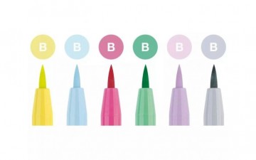 2686pitt artist pen brush set pastel 6 stuks fc 167163 1