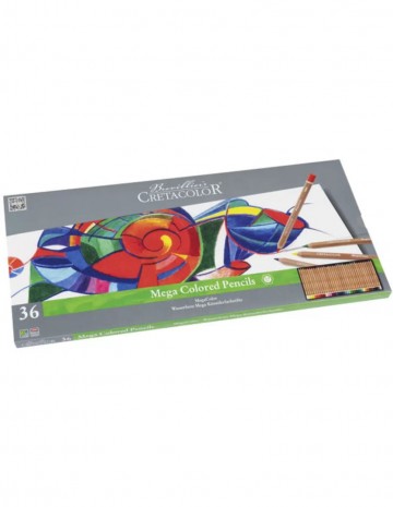 2966cretacolor mega kleurpotloden set 36 stuks2