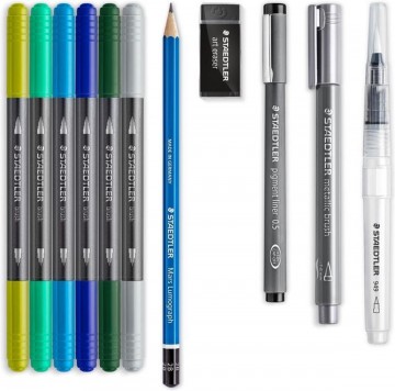 3059 1 staedtler handlettering en watercolour set