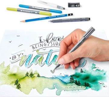 3059 2 staedtler handlettering en watercolour set