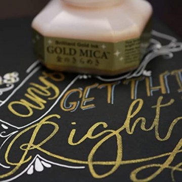 3148 kuretake metallic ink gold mica 60m 2