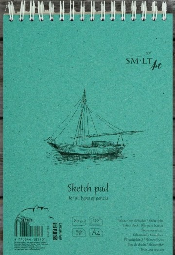 3226 smlt spiraalblok wit schetspapier