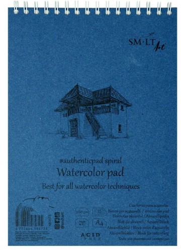 3228 smlt spiraalblok watercolor a4